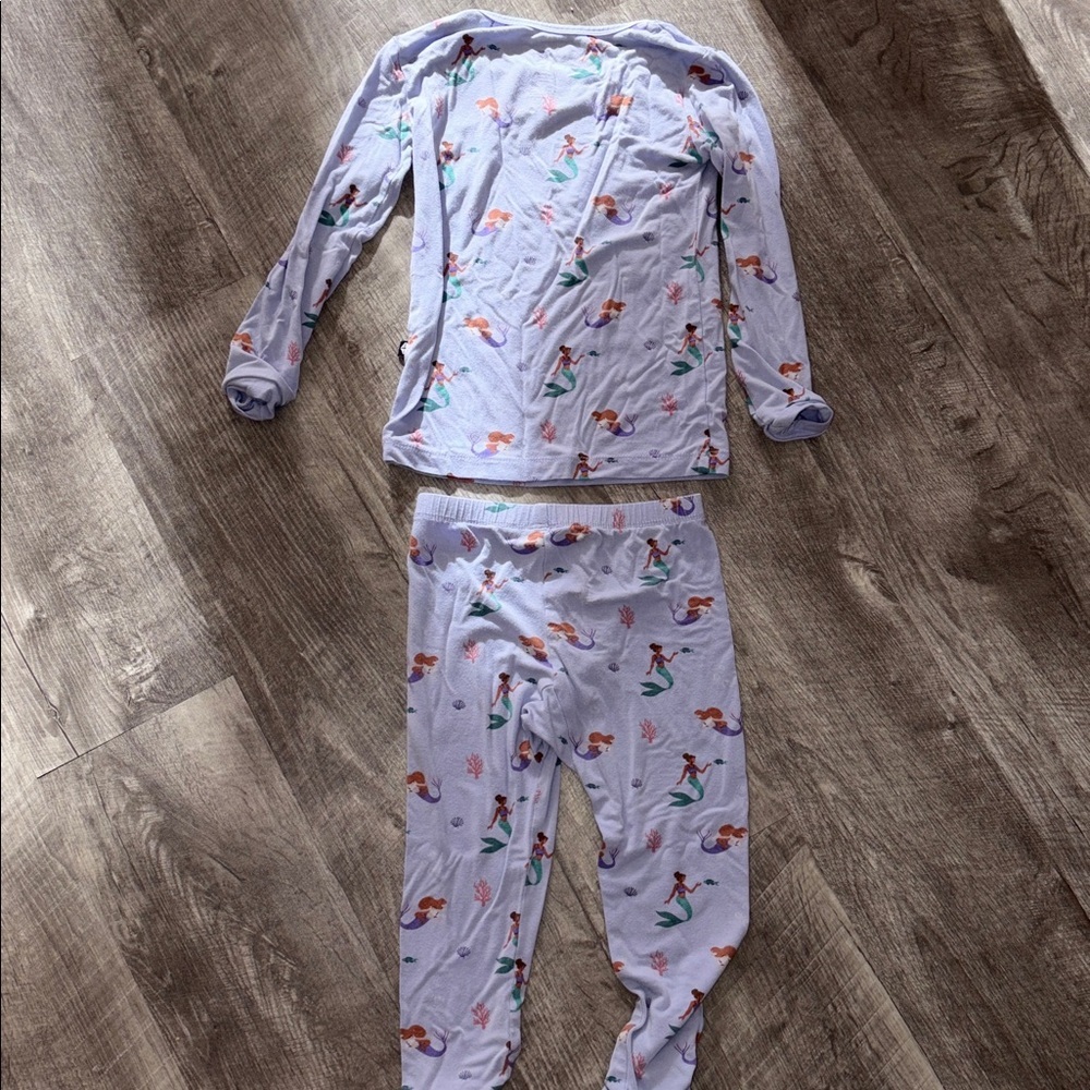 Kyte BABY mermaid bamboo Pajama Set 3T - Picture 7 of 7